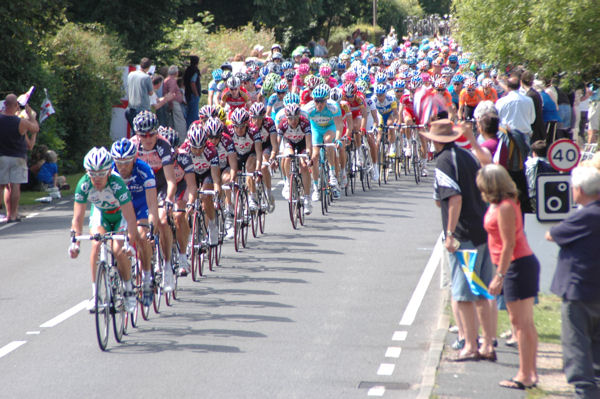 Tour De France 2007 - Bethersden, Kent, England - Photograph - Peleton Approaches